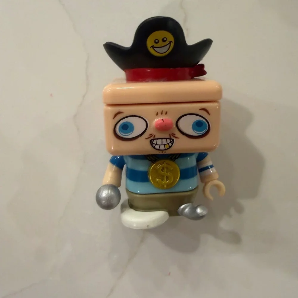 Ryan's World Mini Figures Collectible Toy Set 5 Peck Gus Pirate Shawn Spy Chrome